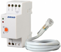 Détecteur crépusculaire rail DIN avec capteur externe - ORNO