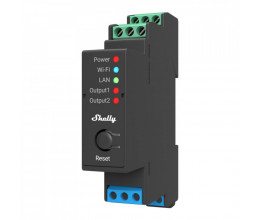 Module Rail DIN 2 canaux contact sec WiFi version PRO - Shelly