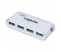 Hub Blanc 4 Port USB avec bloc d'alimentation - Logilink