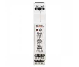 Relais électromagnétique 230VAC 2x8A format RAIL DIN - Zamel