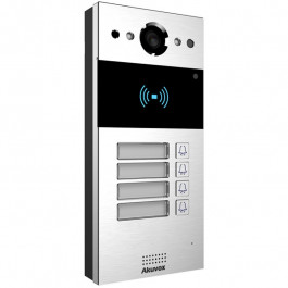 Interphone SIP 4 boutons avec lecteur RFID et caméra 2 Mpx - Akuvox