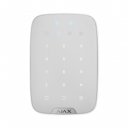Clavier numérique sans fil avec lecteur de badge RFID Mifare couleur blanc - Ajax Systems