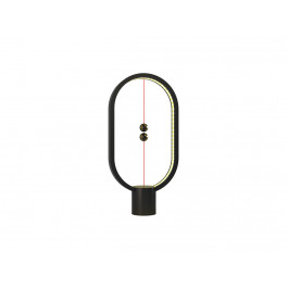 Lampe LED Heng en plastique noir avec interrupteur magnétique et USB-C - Allocacoc