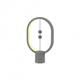 Lampe LED Heng Balance Mini finition plastique gris USB-C avec interrupteur magnétique - Allocacoc