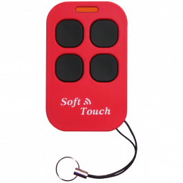 Télécommande universel Soft Touch duplicateur 433.92 MHz version longue portée rouge - Creasol