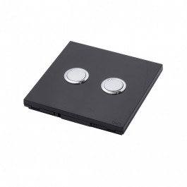 Interrupteur sans fil 2 boutons couleur noir - DiO