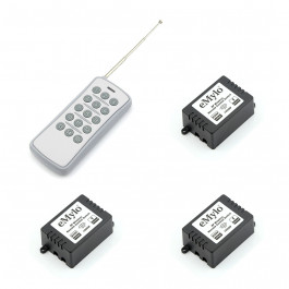 Kit 3 modules contact sec 1000W 433Mhz compatible RFXCOM et Télécommande 15 canaux - Emylo