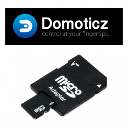Carte Micro SD 8Go (adaptateur inclus) avec Domoticz Raspberry PI pré-installé