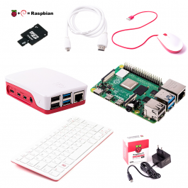 Pack de démarrage Raspberry Pi 4 version 2 GO avec Clavier, Souris et connectiques - RASPBERRY