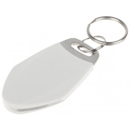 Bagde porte clés de proximité RFID Mifare 13.56Mhz version design blanc