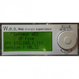 Afficheur LCD pour Web Energie Superviseur WES