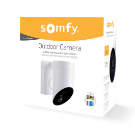 Caméra de surveillance extérieure blanche  - Somfy