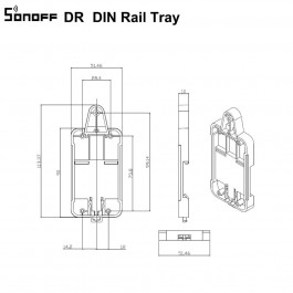 Support rail din pour module Basic - Sonoff