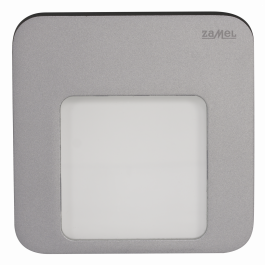 Lampe LED blanc chaud encastrée 230 VAC finition aluminium - Zamel