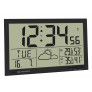 Horloge murale avec mesure de température et affichage météo couleur noir - Bresser