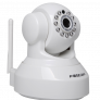 Caméra IP HD 720p blanche motorisée vision nocturne WiFi - Foscam