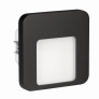 Lampe LED blanc chaud encastrée 230 VAC finition noire - Zamel