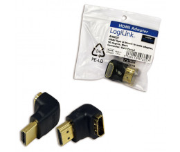 Adaptateur HDMI femelle vers mâle à 90° - Logilink