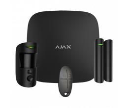 Kit d'alarme professionnel avec caméra, détecteur et télécommande noir - Ajax Systems