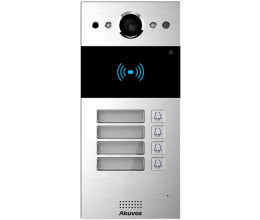 Interphone SIP 4 boutons avec lecteur RFID et caméra 2 Mpx - Akuvox