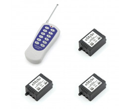 Kit 3 modules contact sec 1000W 433Mhz compatible RFXCOM et Télécommande 12 canaux - Emylo