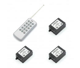 Kit 3 modules contact sec 1000W 433Mhz compatible RFXCOM et Télécommande 15 canaux - Emylo