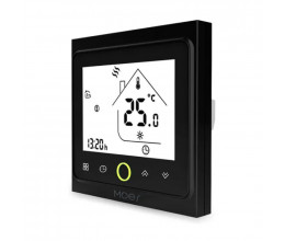 Thermostat connecté Zigbee pour chaudière eau et gaz 3A noir - MOES