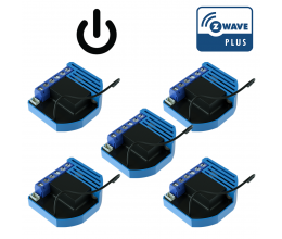 Pack de 5 modules encastrables 1 relai Z-Wave