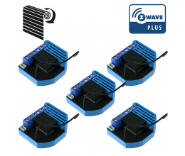 Pack de 5 modules Volets Roulants Z-Wave Plus encastrables - QUBINO