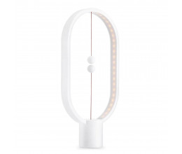 Lampe LED Heng en plastique blanc avec interrupteur magnétique et USB-C - Allocacoc
