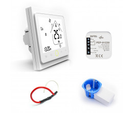Kit thermostat programmable fil pilote connecté WiFi compatible Google Home et Alexa