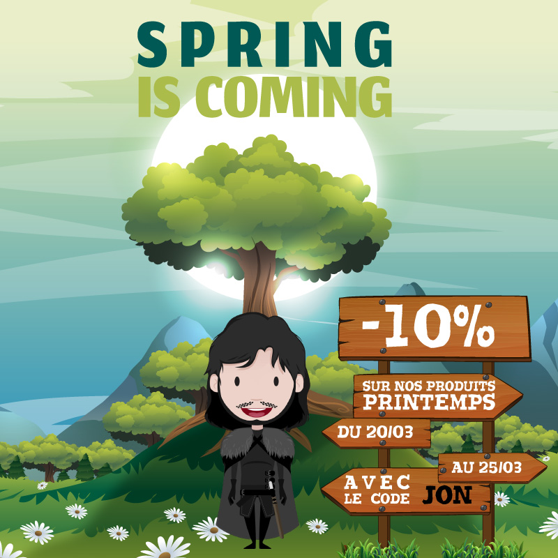 SPRING IS COMING ! -10% sur une sélection d'équipements pour préparer le printemps !