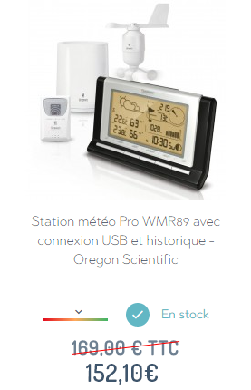Station météo Pro WMR89